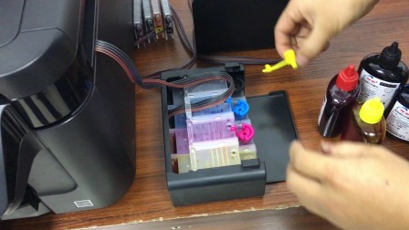 终于搞懂了！爱普生L365连供加墨全过程，手把手教你不再染色